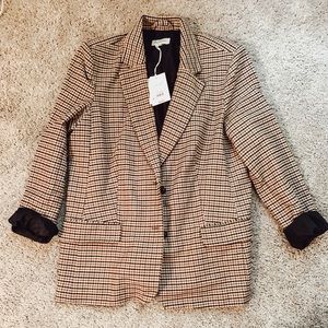 Plaid Oversized Blazer
